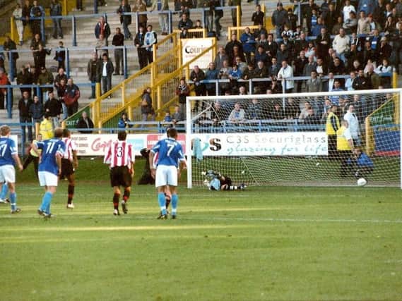 Halifax 2-1 Exeter, The Shay, October 2, 2004. Picture: Keith Middleton.