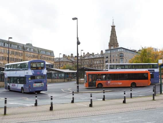 Buses at Halifax bus station