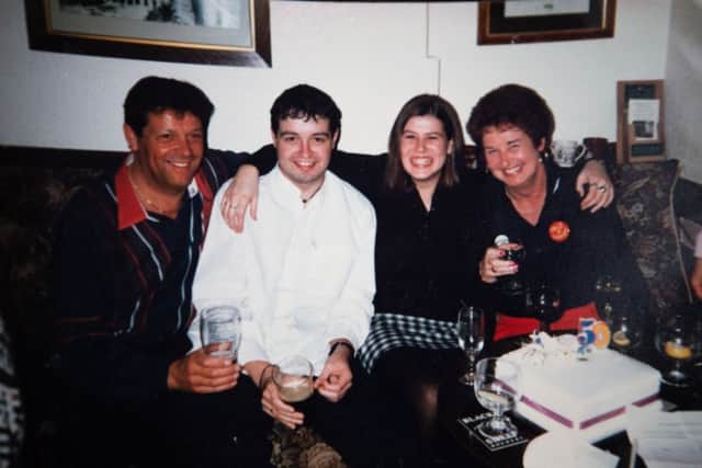 Alison Moore is doing 20 fundraising events to mark 20 years since her brother and dad passed away. Pictured are Geoff Clark, Paul Clark, Alison Moore and Janette Clark
