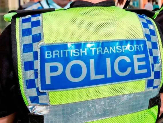 Officers from British Transport Police attended the scene
