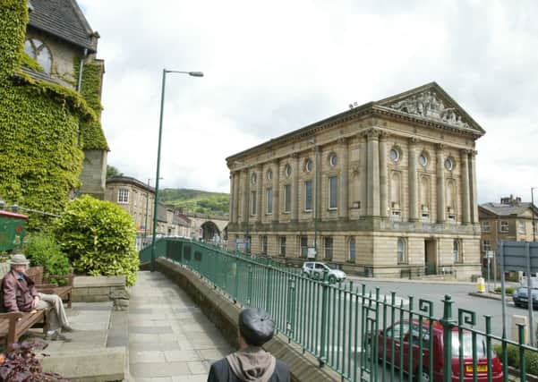 Local views of Todmorden town centre
Old man sitting and Town hall