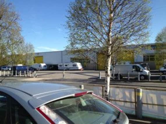 Martin Reynolds on Facevbook sent us this picture of travellers turning up on Armytage Road industrial estate