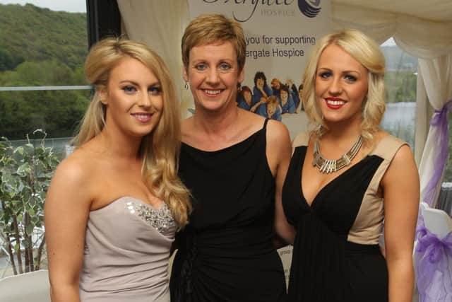 Rachel Bray with daughters Emma and Charlotte Malcolm at the Overgate Hospice fundraiser, Casa, Brighouse.
