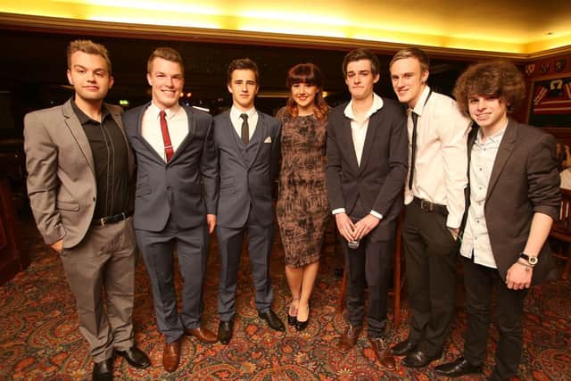 Hipperholme and Lightcliffe High School year 13 prom at the Old Brods, Hipperholme.
From the left, Shaun Castle, Sam O'Donohoe, Connor Mcloughlin, Lucy Kelly, Mailey Manogue, Daniel Knight and Joshua Horrocks.