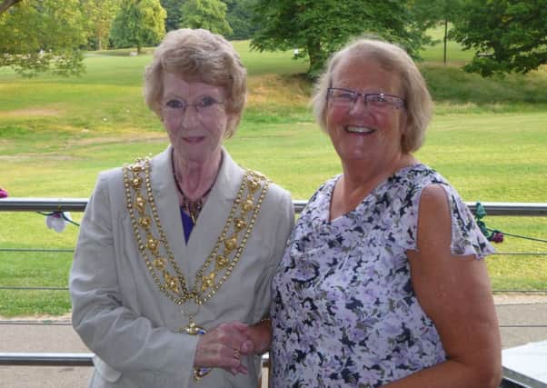 Dorothy Woods and the Mayor of Calderdale Ann Martin