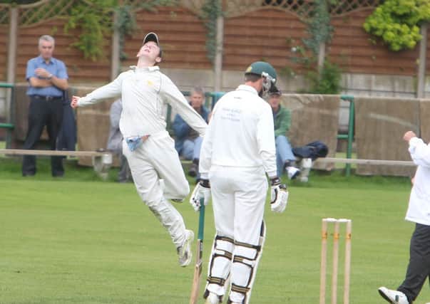 Josh Gale (catcher) gave Walsden hope with three quick wickets