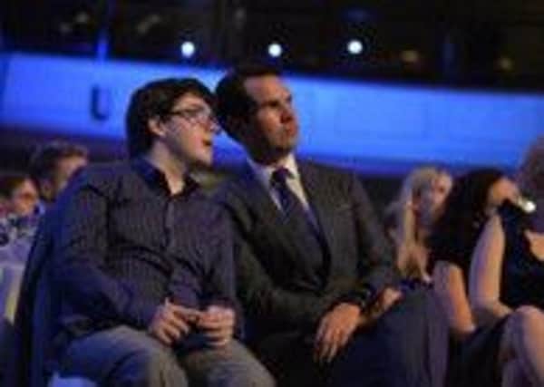 Jack Carroll with Jimmy Carr at the Pride of Britain awards