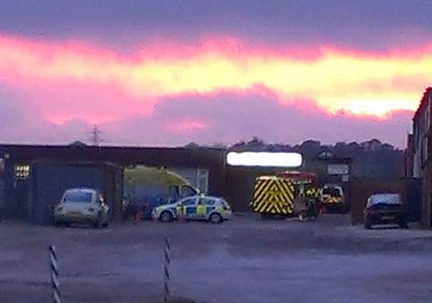 Industrial accident at Brow Mills Industrial Estate, Hipperholme