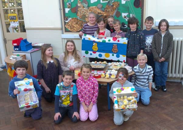 Children in Need fundraising at Castle Hill School, Todmorden