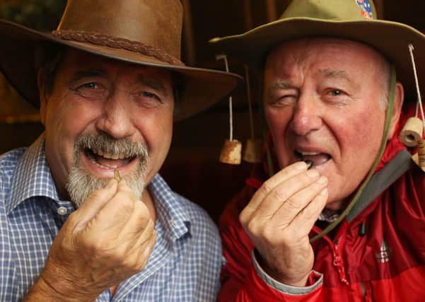 Bush Tucker Challenge at the Top Brink Inn, Lumbutts.
Jim Kitching, left, and Bob Uttley, president of Calder Valley Search and Rescue.