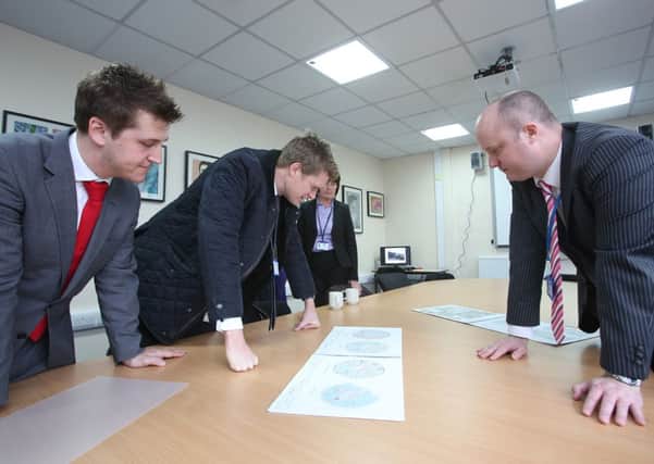 Shadow education minister visits Todmorden High School.
From the left, Josh Fenton-Glynn, Labour prospective parliamentary candidate for the Calder Vally, shadow education minister Tristram Hunt and headteacher Andrew Whitaker.