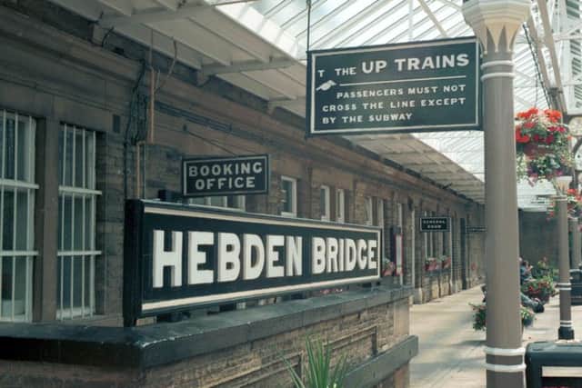 Hebden Bridge Railway station.