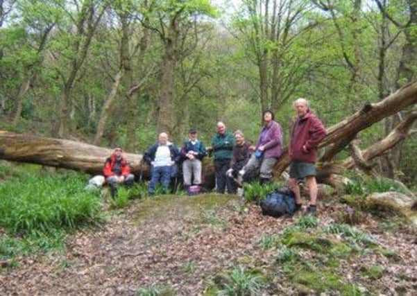 Members of Calderdale Ramblers group who enjoyed a seven mile hike around the Calder Valley from Hebden Bridge.