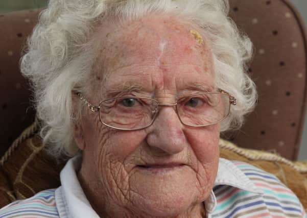 Alice Burnside celebrating her 100th birthday.