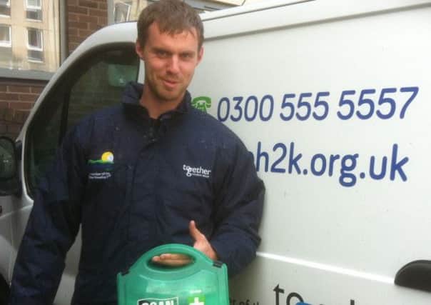 Olly Barnes, a Grounds Maintenance Operator for Pennine Housing