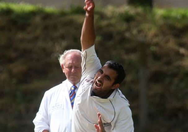 Amjin Azam took nine wickets for Warley