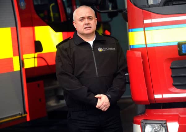 6 january 2014.
West Yorkshire Fire Service Assistant Chief Officer Dave Walton at Birkenshaw Fire HQ.