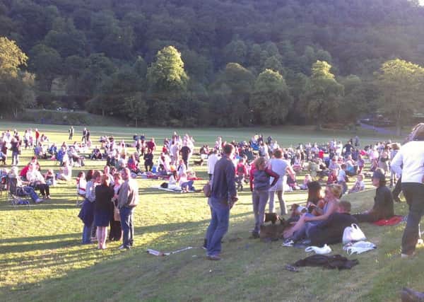 Todmorden's Party In The Park welcomed the Tour De France to Yorkshire in bright evening sunshine on Saturday