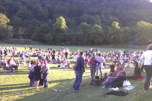 Todmorden's Party In The Park welcomed the Tour De France to Yorkshire in bright evening sunshine on Saturday