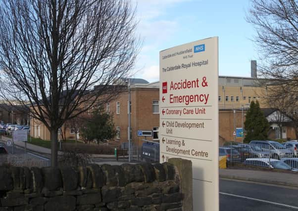 Calderdale Royal Hospital,Accident and Emergency entrance, Godfrey Road, Halifax