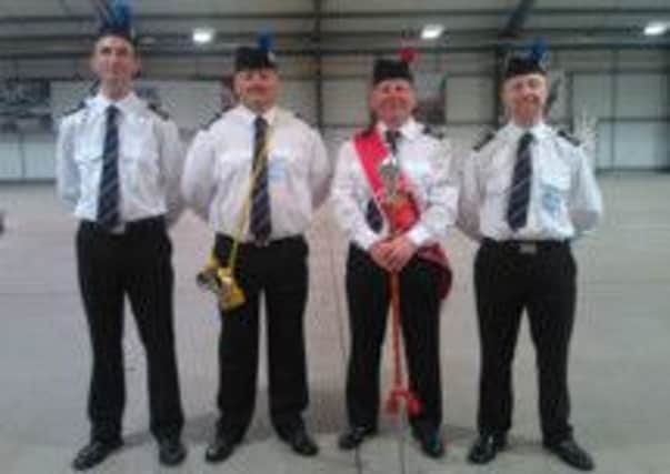 Musicians Robert Batty, Dave Fox, Kevin Stock and Richard Smith of the 5th Halifax (Elland) Company Old Boys Association Band who have been invited to Belgium.