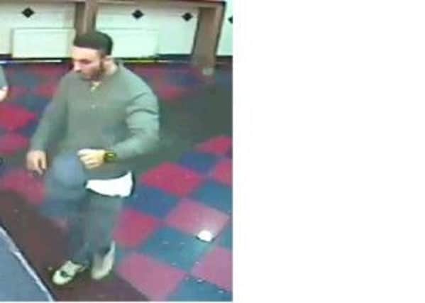 Police want to speak to this man in connection with an assault which happened inside and outside Dixy Chicken on Wards End, Halifax, at around 11.30pm on Saturday, July 19.