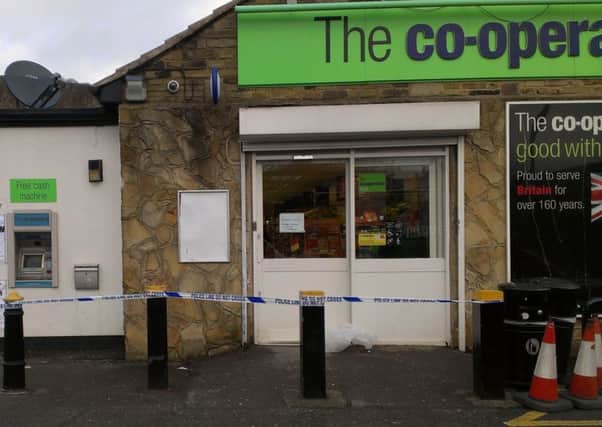 The Co-op in Mytholmroyd was broken into on Thursday morning