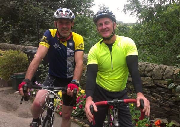 Andrew Senior and Carl Newsome will complete the same bike ride they did 26 years ago to raise money for Cancer Research UK