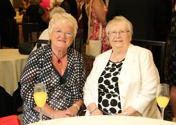 Halifax Courier Community Spirit Awards 2014 at Berties at La Cachette, Elland.
Anne Dalby, left, and Jenny Hirst.
