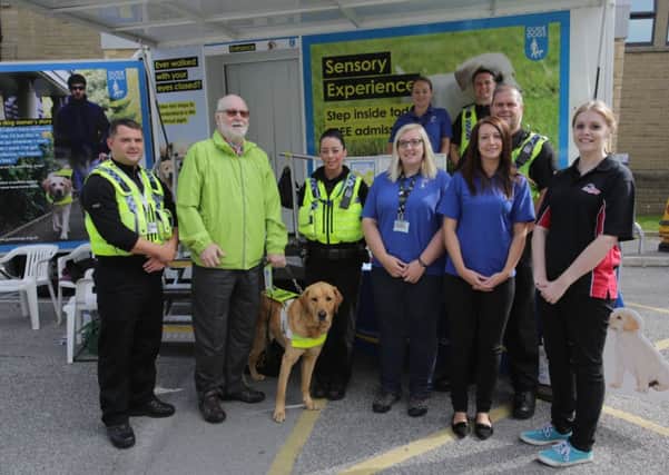 Guide dog sensory unit at Halifax Police Station.