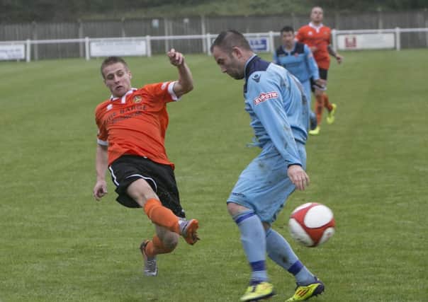 Football - Brighouse Town v Scarborough. Ryan Hall for Brighouse Town.