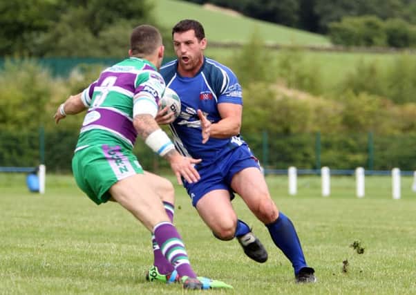 Actions from the game, Siddal v York Acorn at Chevinedge. Pictured is Lee Greenwood.
