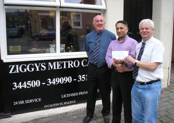 Cup Draws attached and a photo of Ziggy handing a cheque over to Joe Reid (League Treasuer) and Paul Throp (League Chairman). The new name for the cup is Ziggy's Metro Cars Invitation Cup.