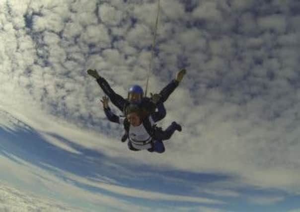 Krystle Shaw jumped out a plane to raise money for Cancer Research