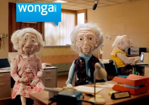 Wonga advert pensioners