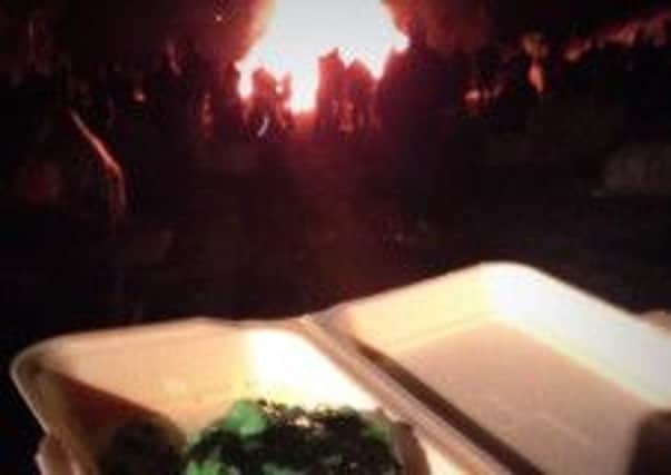 Yorkshire Pudd food bloggers sent in this photograph from the New Hobbit Country Inn charity bonfire
