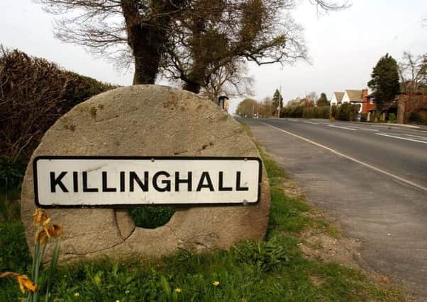 tis. The Killinghall Village sign. 1204074aa.
