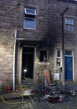 Fire at a property in Station Road, Todmorden.