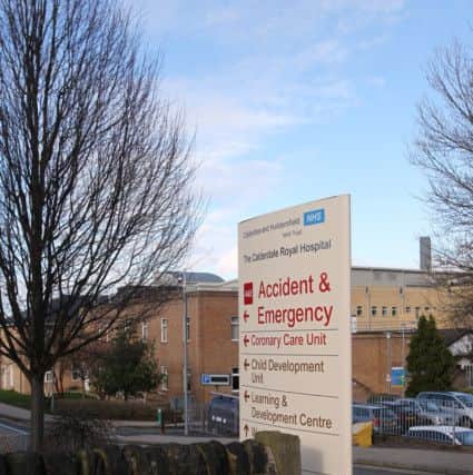 Calderdale Royal Hospital,Accident and Emergency entrance, Godfrey Road, Halifax