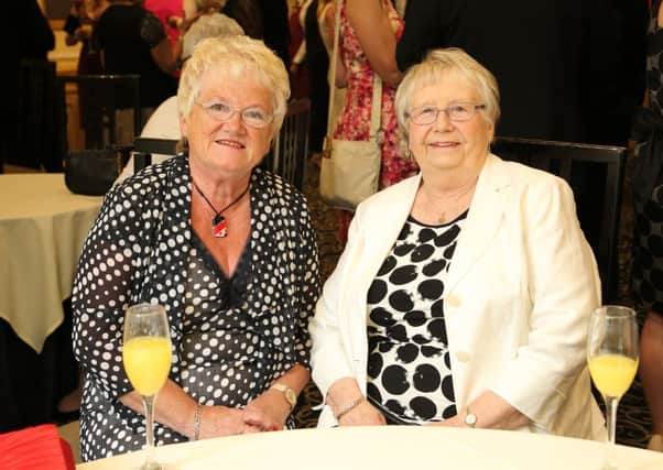 Halifax Courier Community Spirit Awards 2014 at Berties at La Cachette, Elland.
Anne Dalby, left, and Jenny Hirst.