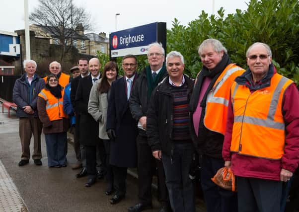 Friends of Brighouse Train Station prepare to improve the appearence of the station