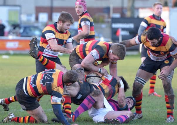 Harrogate Rugby against Hull on Saturday (Photo by Richard Bown)