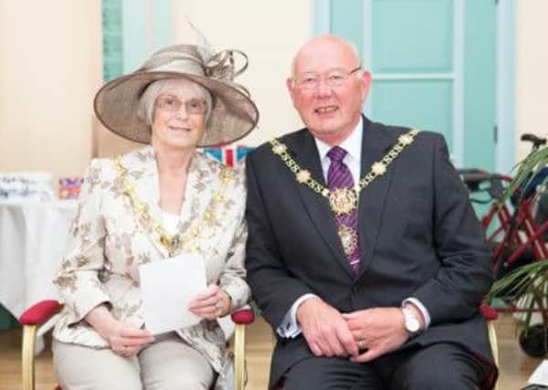 The late Sylvia Windass, former Mayoress of the Borough of Harrogate pictured with her husband Robert (s).