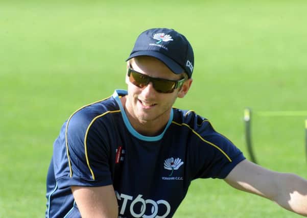 Yorkshire cricket new signing Kane Williamson pictured on his first day at Headingley