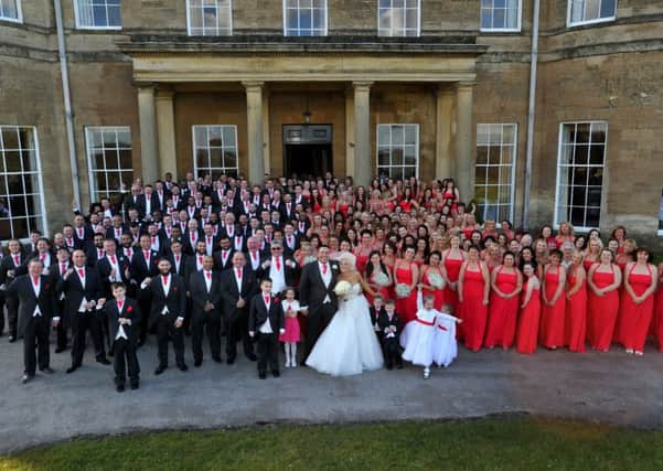 A world record wedding has taken place at Rudding Park Hotel in Harrogate North Yorkshire.Pictured:  Paul Macnamara/rossparry.co.uk
