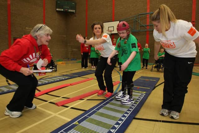 Students competing at the West Yorkshire School Games at North Bridge Leisure Centre.