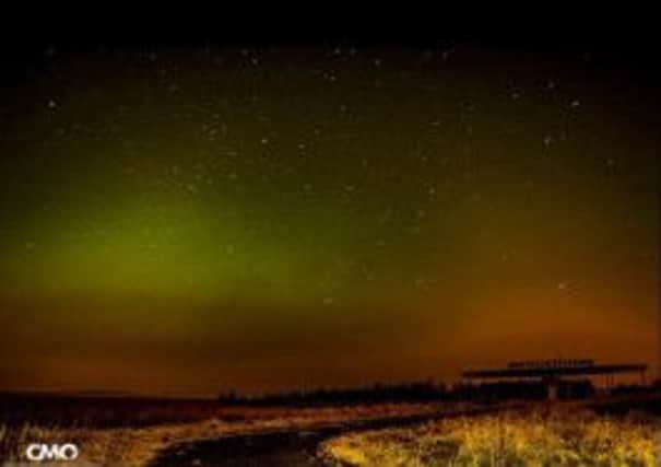 Conny Orrell took this beautiful photograph of the Northern Lights above Blackshaw Head.