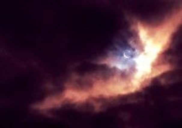 The eclipse over Harrogate's Valley Gardens. Picture Sarah Warne @missgiggles60