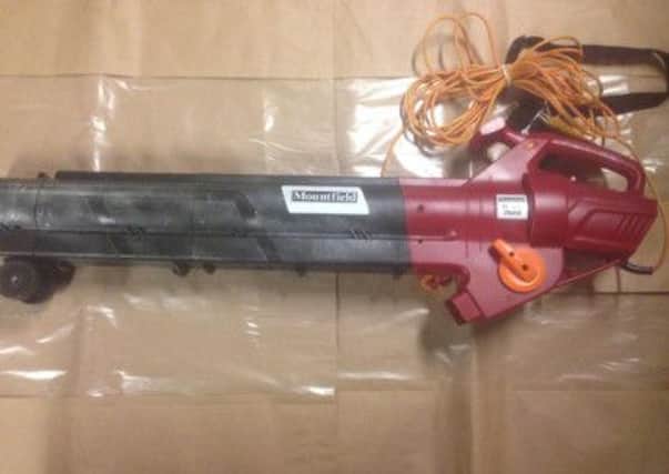 This leaf blower was stoeln from a property in the  Lee Mount area of Halifax on March 3