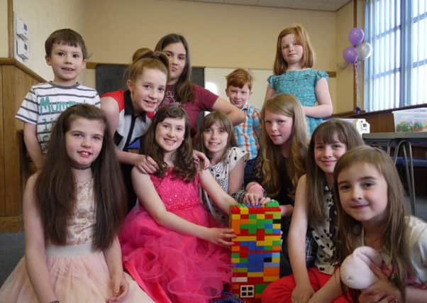 Brighouse Has Talent winner Ophelia Ormerod and friends enjoy a Lego party run by competition sponsors Bricks4Kidz
